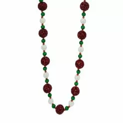 Brand new ⭐ 6ft. Red, Green & White Pom-Pom & Bead Garland by Ashland® 👏