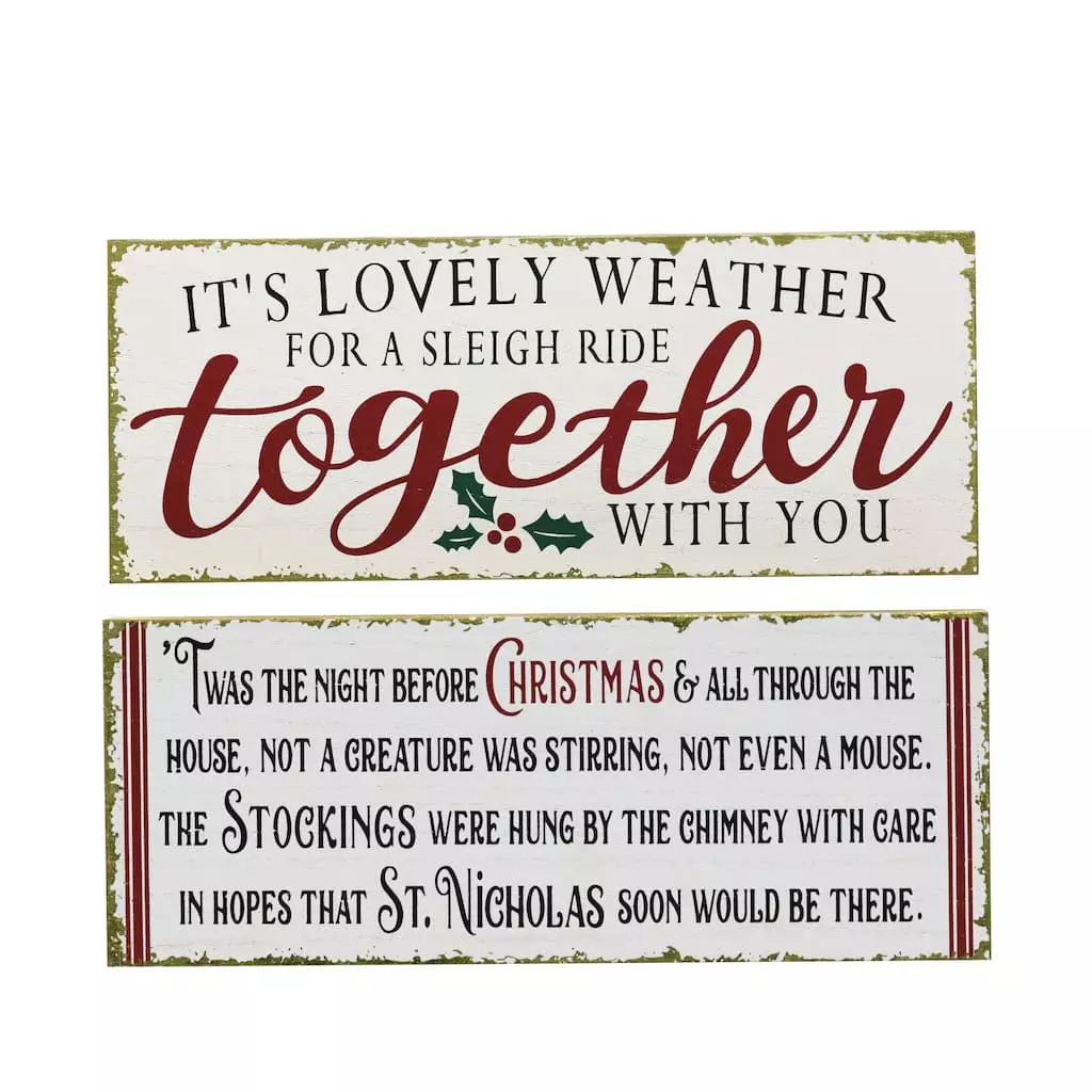 Outlet 🎁 Assorted 14" Christmas Themed Tabletop Sign by Ashland® 🥰 3 Outlet 🎁 Assorted 14" Christmas Themed Tabletop Sign by Ashland® 🥰