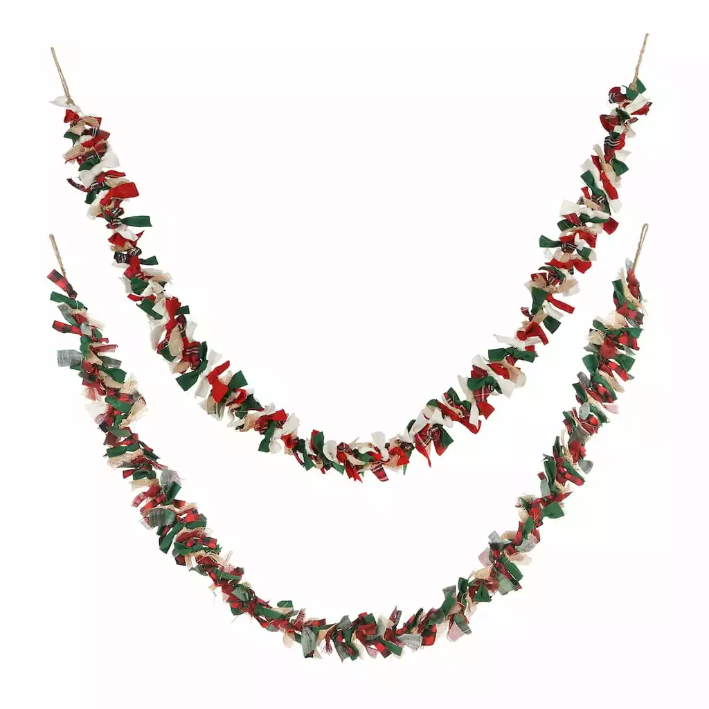 Brand new ✨ Assorted 6ft. Fabric 😉 Christmas Garland by Ashland® 👍 3 Brand new ✨ Assorted 6ft. Fabric 😉 Christmas Garland by Ashland® 👍