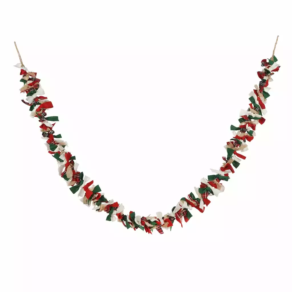 Brand new ✨ Assorted 6ft. Fabric 😉 Christmas Garland by Ashland® 👍 4 Brand new ✨ Assorted 6ft. Fabric 😉 Christmas Garland by Ashland® 👍 - Image 2