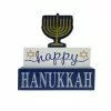 Cheap 😍 8.5'' Happy Hanukkah Stacked Black Tabletop Sign by Ashland® 👍 -Michaels Store 10700703 1
