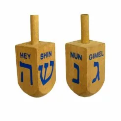 Budget ❤️ 5'' Hanukkah Wood Dreidel, 2ct. by Ashland® ✔️