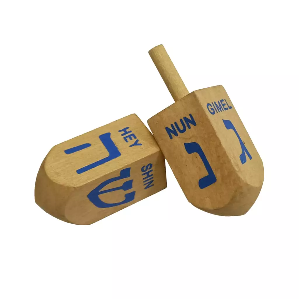 Budget ❤️ 5'' Hanukkah Wood Dreidel, 2ct. by Ashland® ✔️ 4 Budget ❤️ 5'' Hanukkah Wood Dreidel, 2ct. by Ashland® ✔️ - Image 2