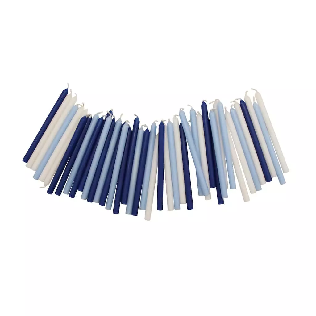 Promo 😀 Blue & White Hanukkah Candles by Ashland®, 45ct. 💯 4 Promo 😀 Blue & White Hanukkah Candles by Ashland®, 45ct. 💯 - Image 2