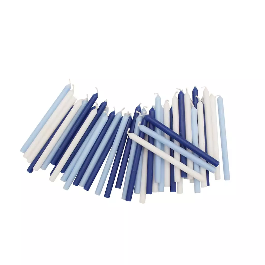 Promo 😀 Blue & White Hanukkah Candles by Ashland®, 45ct. 💯 5 Promo 😀 Blue & White Hanukkah Candles by Ashland®, 45ct. 💯 - Image 3