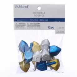 Budget ❤️ Blue, Gold & Silver Dreidels by Ashland®, 12ct. 🛒