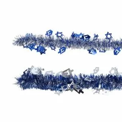 Best Pirce ⭐ Assorted 12ft. Hanukkah Tinsel Garland by Ashland® 🌟