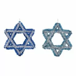 Budget 😀 Assorted 18" Star of David Tinsel Decoration by Ashland® 😉