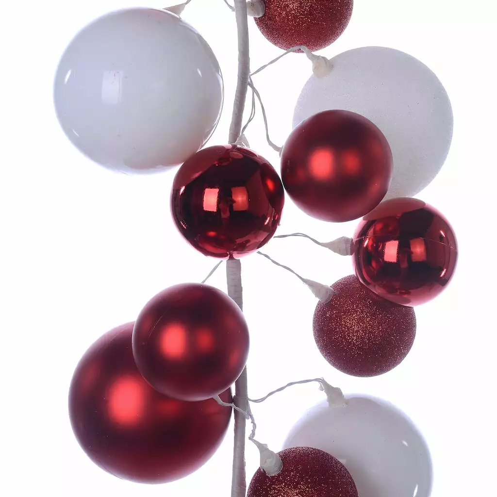 Coupon ✔️ 6ft. Red & White Ball Ornament Garland by Ashland® ⭐ 3 Coupon ✔️ 6ft. Red & White Ball Ornament Garland by Ashland® ⭐
