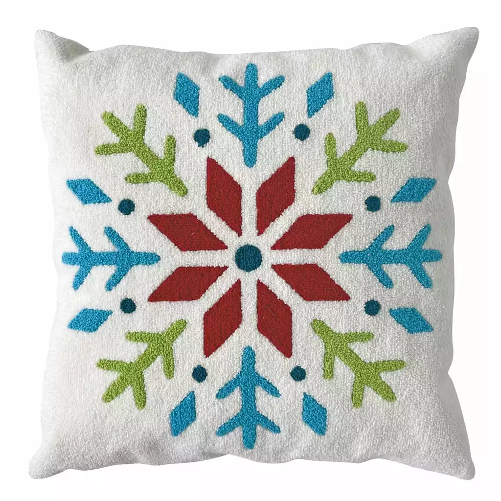Best Pirce ⌛ Multicolor Snowflake Pillow by Ashland® 🎁 Christmas 🎁 3 Best Pirce ⌛ Multicolor Snowflake Pillow by Ashland® 🎁 Christmas 🎁