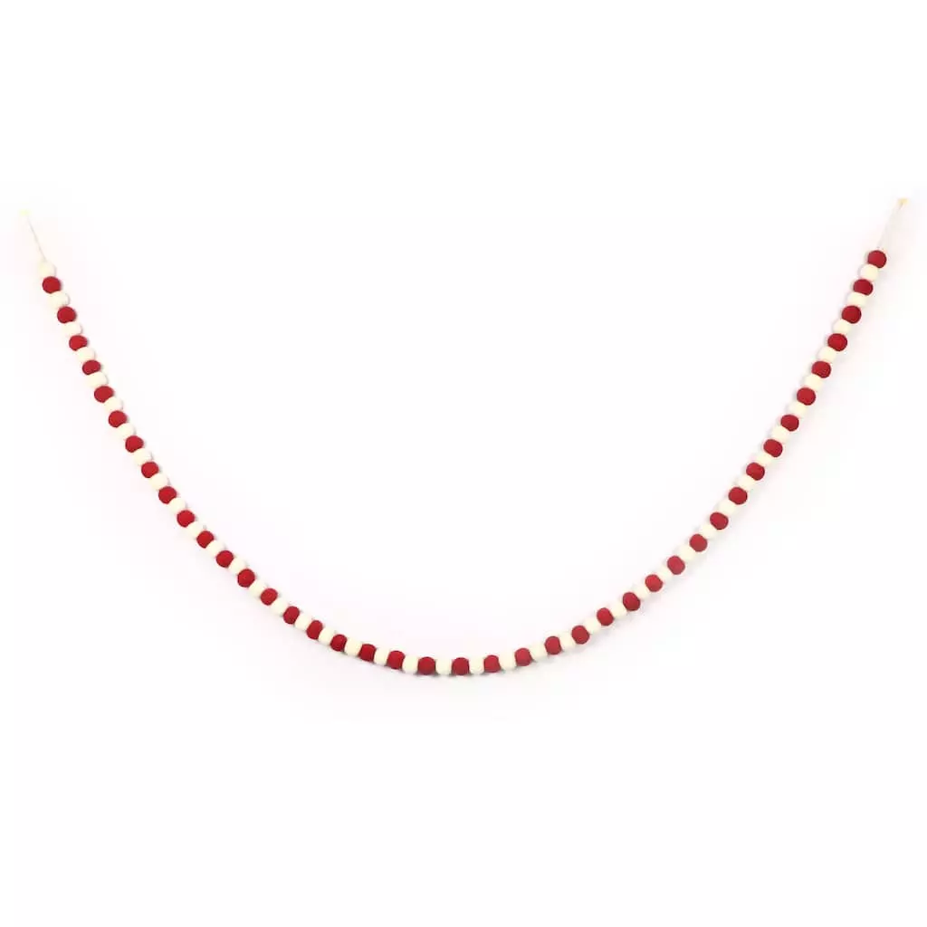 Coupon ❤️ 6ft. Red & White Felt Pom Pom Garland by Ashland® ⌛ 7 Coupon ❤️ 6ft. Red & White Felt Pom Pom Garland by Ashland® ⌛ - Image 5