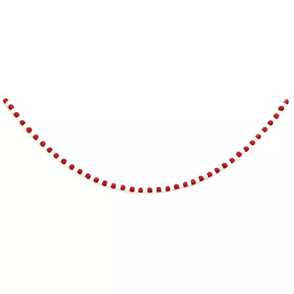 Coupon ❤️ 6ft. Red & White Felt Pom Pom Garland by Ashland® ⌛ 6 Coupon ❤️ 6ft. Red & White Felt Pom Pom Garland by Ashland® ⌛ - Image 4