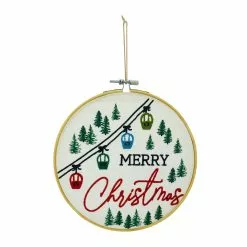 Deals 🧨 Assorted Christmas Greeting Embroidery Hoop Wall Accent by Ashland® 🔥 -Michaels Store 10700816 3
