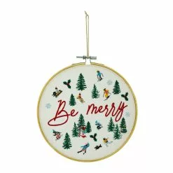 Deals 🧨 Assorted Christmas Greeting Embroidery Hoop Wall Accent by Ashland® 🔥 -Michaels Store 10700816 4