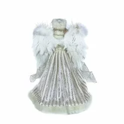 Cheap 😍 16" Angel in Silver & White Striped Robes by Ashland® 🔔 -Michaels Store 10700860 3