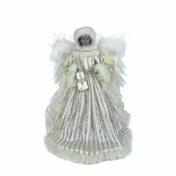 New ✔️ 16" Angel in Silver & White Striped Robes by Ashland® ✨