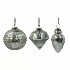 Brand new 🔔 Assorted 4" Silver Glass Ornament by Ashland® ✨