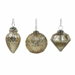 Discount 🌟 Assorted 4" Gold Glass Ornament by Ashland® ⭐