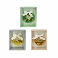 Outlet ✨ Assorted 7" 🎉 Christmas Wreath Tabletop Block Accent by Ashland® 👏