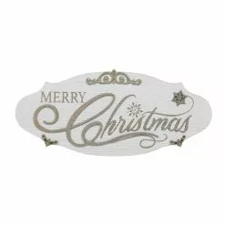 Budget 🎁 Long Oval Merry Christmas Wall Sign by Ashland® 🎉