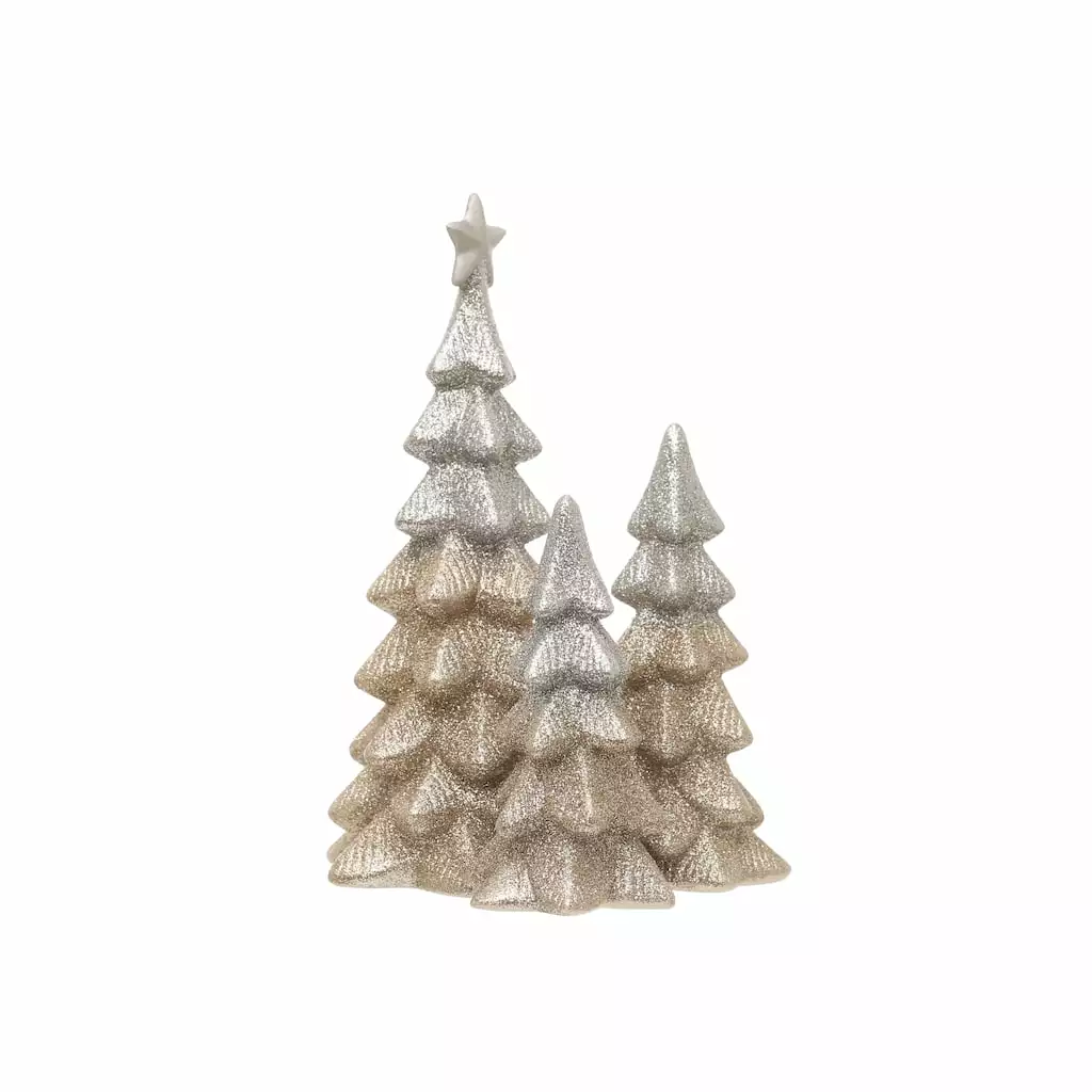 Budget ❤️ 8" Two Tone Tabletop Christmas Tree Décor by Ashland® 🌟 3 Budget ❤️ 8" Two Tone Tabletop Christmas Tree Décor by Ashland® 🌟