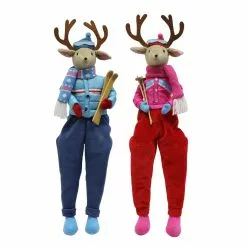 Outlet ❤️ Assorted 23.5" ✔️ Christmas Sitter Deer Tabletop Accent by Ashland® 😉