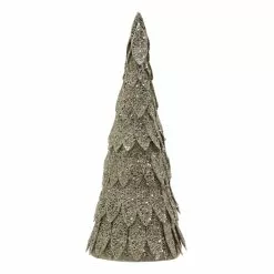 Outlet ⭐ 17" Sequined Gold Twist Cone Tabletop Tree by Ashland® 🤩