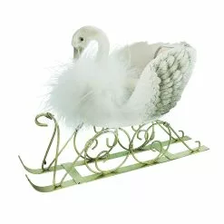 Best Sale ✔️ 9" ⭐ Christmas Swan Tabletop Sleigh by Ashland® ⭐