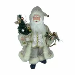 Discount ⭐ 18" Santa in Ivory Robes Tabletop Accent by Ashland® 🔥