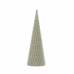 Promo ✔️ 15" Pearl Cone Tree Decoration by Ashland® ✨