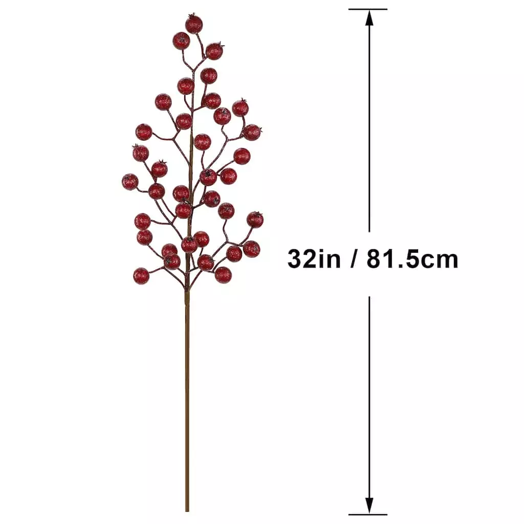 Budget โญ Iced Red Rose Berry Stem by Ashland® ๐ 5 Budget โญ Iced Red Rose Berry Stem by Ashland® ๐ - Image 3