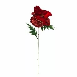 New ⭐ Sparkling Red & Gold Edge Poppy Stem by Ashland® ✨