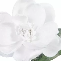 Hot Sale 🎁 White Glitter Magnolia Stem by Ashland® 😀 -Michaels Store 10701009 2