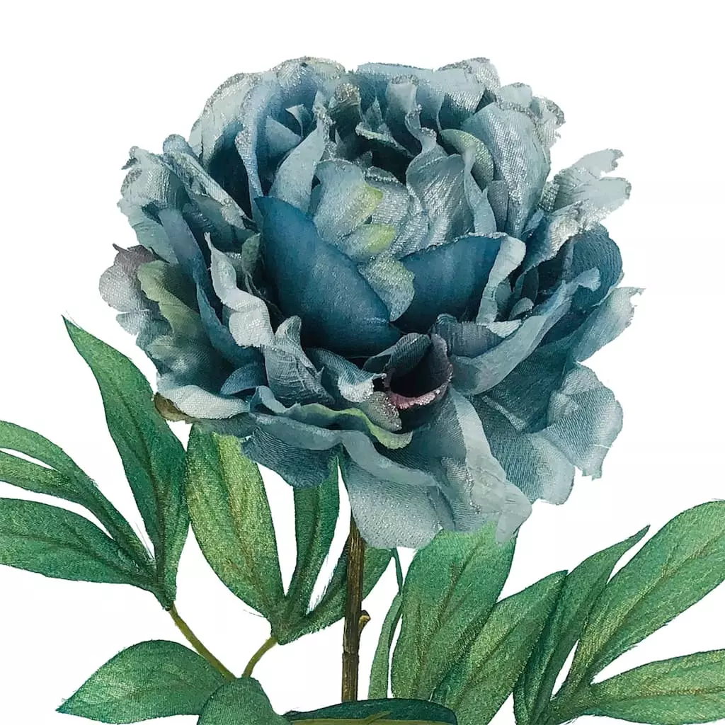 Discount 😀 Silver & Blue Peony Stem by Ashland® 🔥 4 Discount 😀 Silver & Blue Peony Stem by Ashland® 🔥 - Image 2