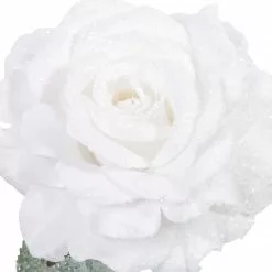 Cheap ✨ Snow Covered White Rose Stem by Ashland® 🔔 -Michaels Store 10701034 2