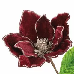 Top 10 🔔 Burgundy Magnolia Velvet Christmas Stem by Ashland® ❤️ -Michaels Store 10701040 3