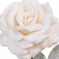Deals ❤️ Snow Covered Champagne Rose Stem by Ashland® ⭐ -Michaels Store 10701055 2