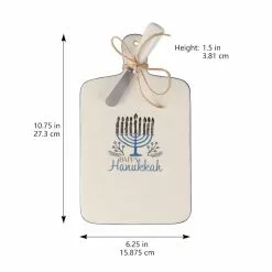 Buy 🎉 Hanukkah Cheese Board & Knife Set by Ashland® ❤️ -Michaels Store 10701074 4