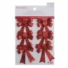 Hot Sale ✔️ Red Glitter Bows, 6ct. by Ashland® 🎁 Christmas 😍