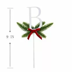 Best deal 🛒 Christmas Pine Sprig Letter B Pick by Ashland® 🤩 -Michaels Store 10701095 3