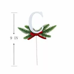 Discount 🌟 Christmas Pine Sprig Letter C Pick by Ashland® 😉 -Michaels Store 10701097 3