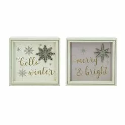 Hot Sale ✨ Assorted 6" ❄ Christmas Sentiment Tabletop Block by Ashland® 👍