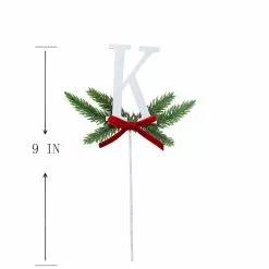 Best reviews of 🤩 Christmas Pine Sprig Letter K Pick by Ashland® 😍 -Michaels Store 10701115 3