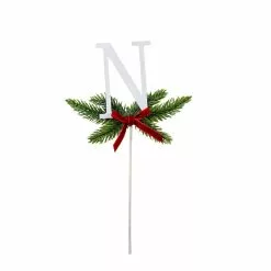 Discount ❤️ Christmas Pine Sprig Letter N Pick by Ashland® 👍