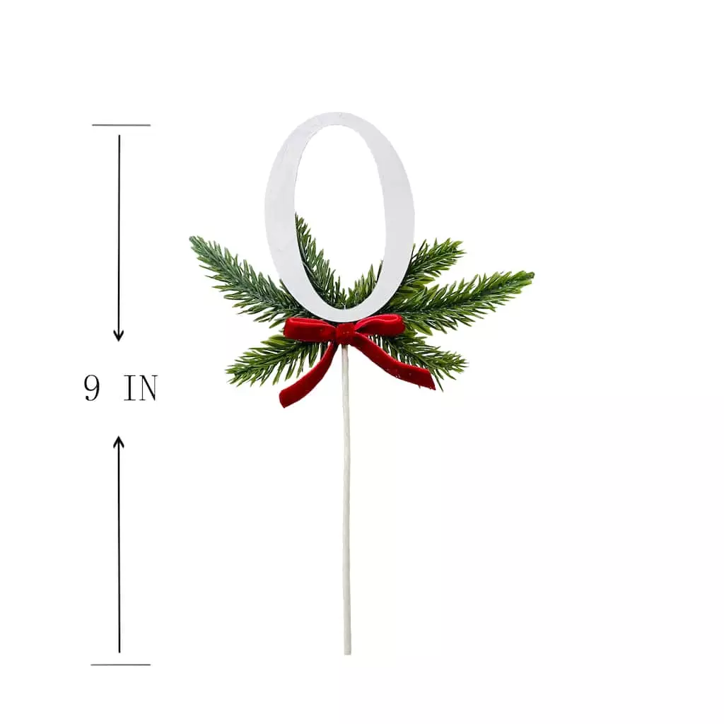 Promo 💯 Christmas Pine Sprig Letter O Pick by Ashland® 🔔 5 Promo 💯 Christmas Pine Sprig Letter O Pick by Ashland® 🔔 - Image 3