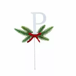 Wholesale ✨ Christmas Pine Sprig Letter P Pick by Ashland® 🤩