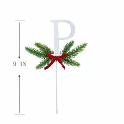 Wholesale ✨ Christmas Pine Sprig Letter P Pick by Ashland® 🤩 -Michaels Store 10701132 3