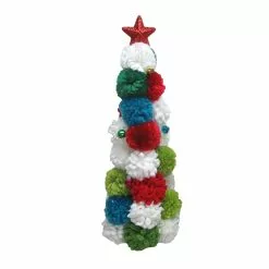New 🥰 15.7" Multicolor Pom-Pom Tabletop Christmas Tree by Ashland® ✔️