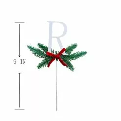 Best Sale ⌛ Christmas Pine Sprig Letter R Pick by Ashland® ✔️ -Michaels Store 10701136 3