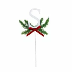 Cheapest 😉 Christmas Pine Sprig Letter S Pick by Ashland® 👍